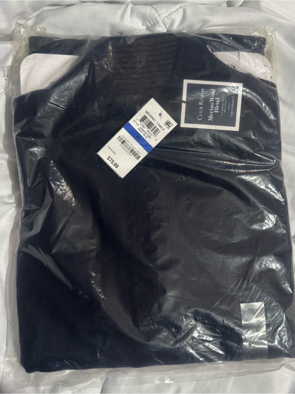 Club Room Black Crewneck Sweater